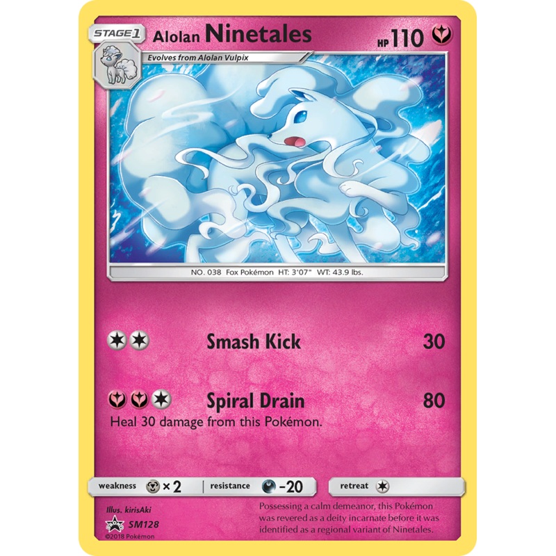 Alolan Ninetales (SM128) [Sun & Moon: Black Star Promos]