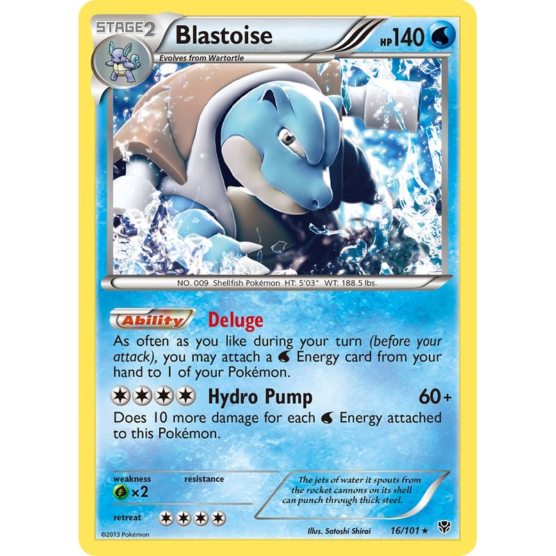 Blastoise (16/101) (Theme Deck Exclusive) [Black & White: Plasma Blast]