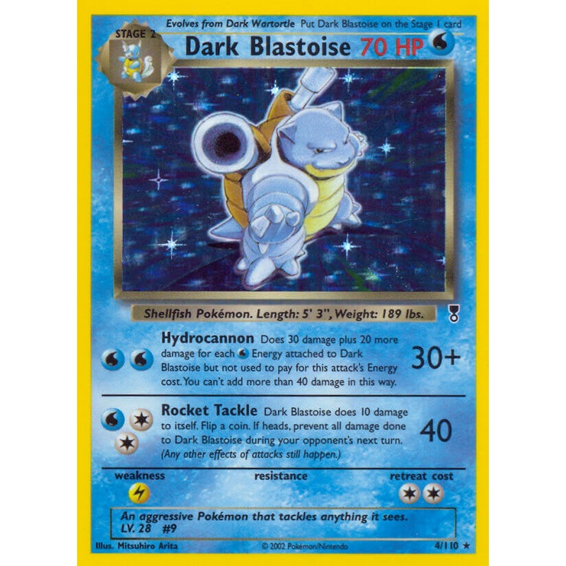 Dark Blastoise (4/110) (WotC) (Theme Deck Exclusive) [Legendary Collection]