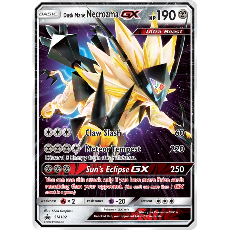 Dusk Mane Necrozma GX (SM102) [Sun & Moon: Black Star Promos]
