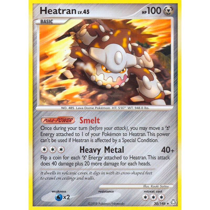 Heatran (30/146) (Theme Deck Exclusive) [Diamond & Pearl: Legends Awakened]