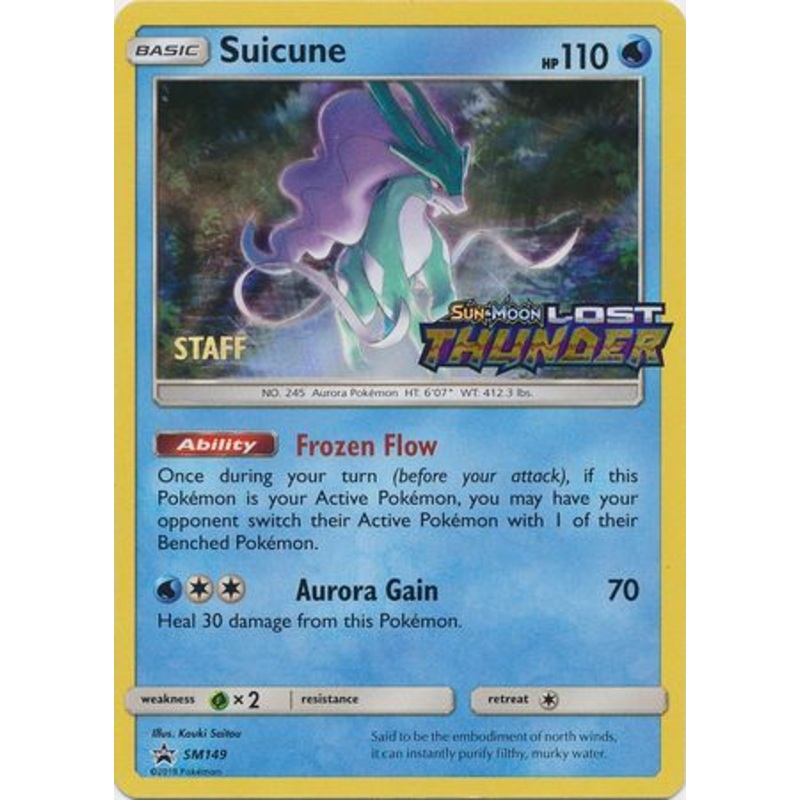 Suicune (SM149) (Staff Prerelease Promo) [Sun & Moon: Black Star Promos]