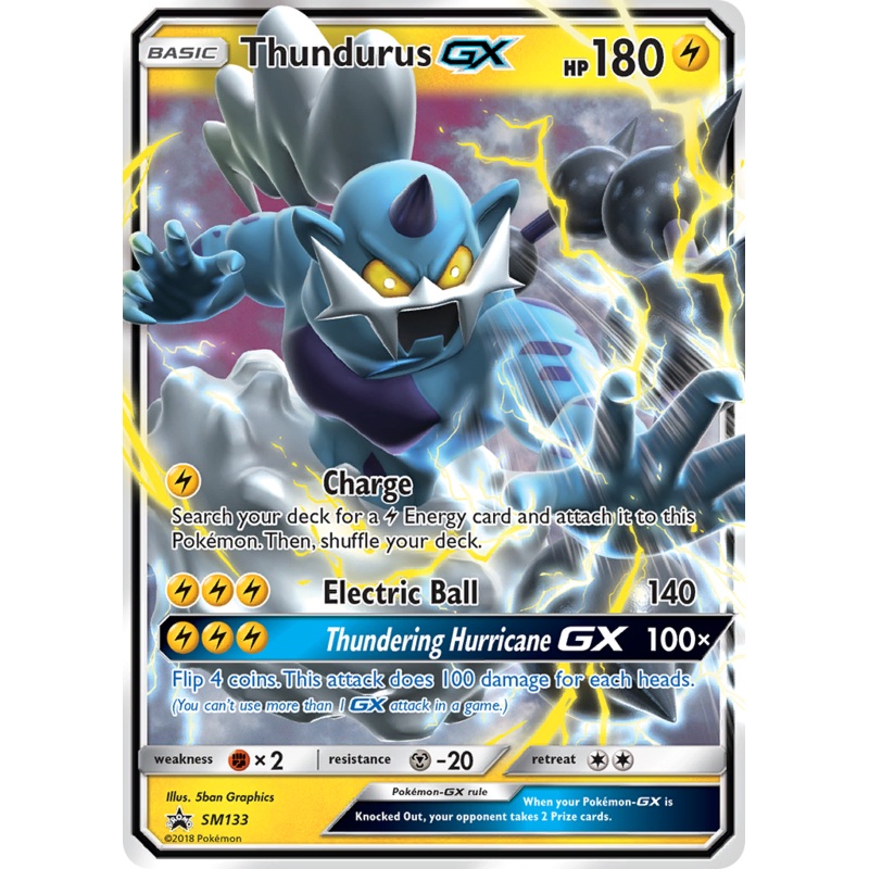 Thundurus GX (SM133) [Sun & Moon: Black Star Promos]