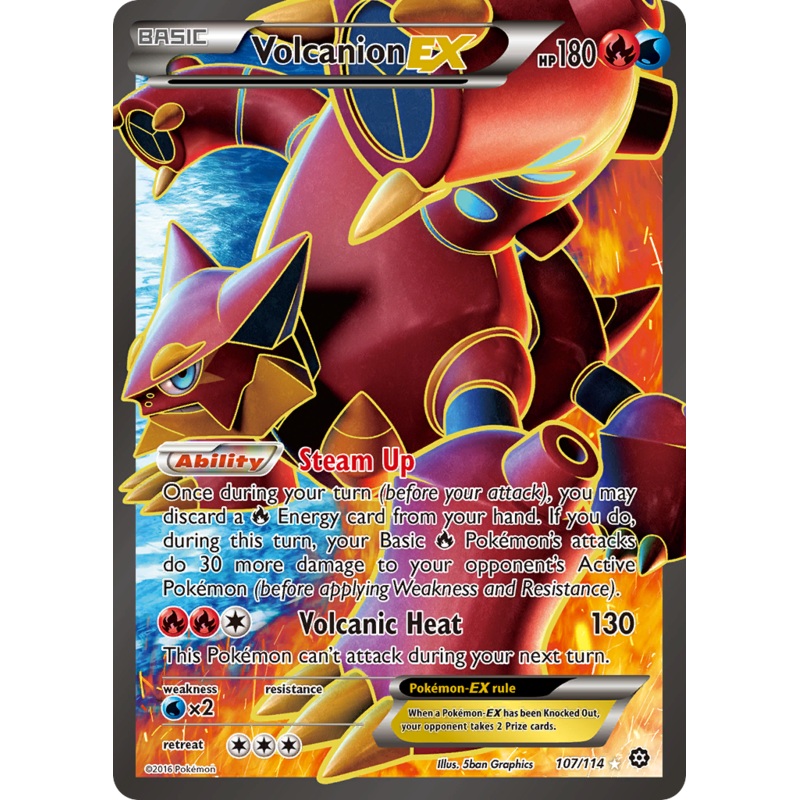 Volcanion EX (107/114) [XY: Steam Siege]