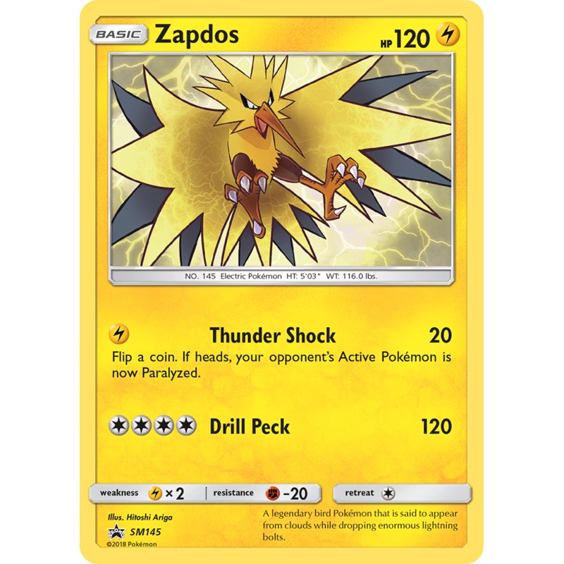 Zapdos (SM145) [Sun & Moon: Black Star Promos]