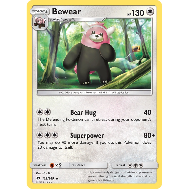 Bewear (112/149) [Sun & Moon: Base Set]