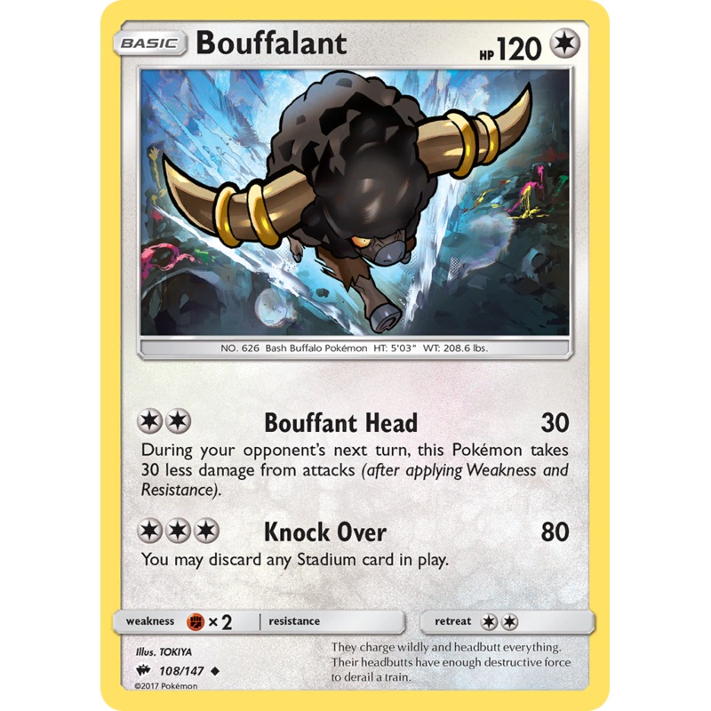 Bouffalant (108/147) [Sun & Moon: Burning Shadows]