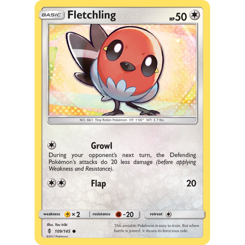 Fletchling (109/145) [Sun & Moon: Guardians Rising]