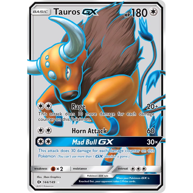 Tauros GX (144/149) [Sun & Moon: Base Set]
