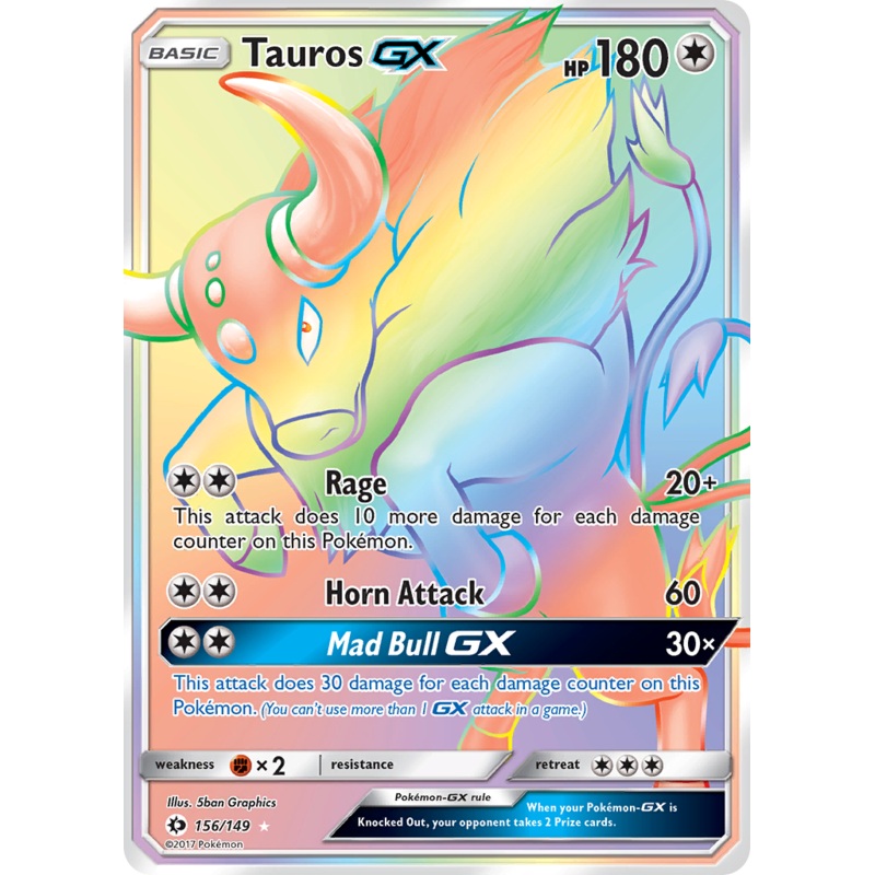 Tauros GX (156/149) [Sun & Moon: Base Set]