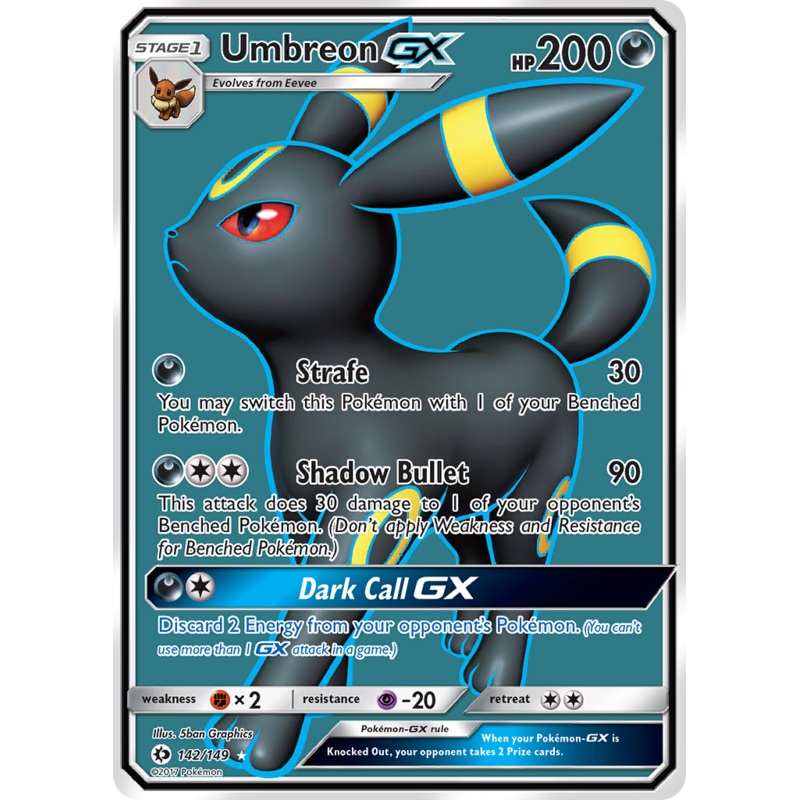 Umbreon GX (142/149) [Sun & Moon: Base Set]