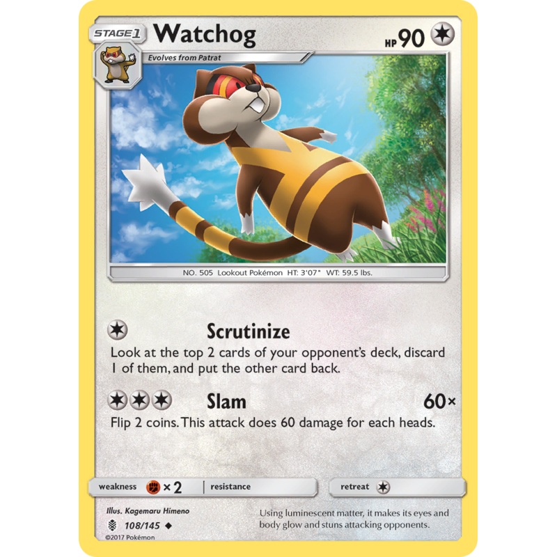 Watchog (108/145) [Sun & Moon: Guardians Rising]