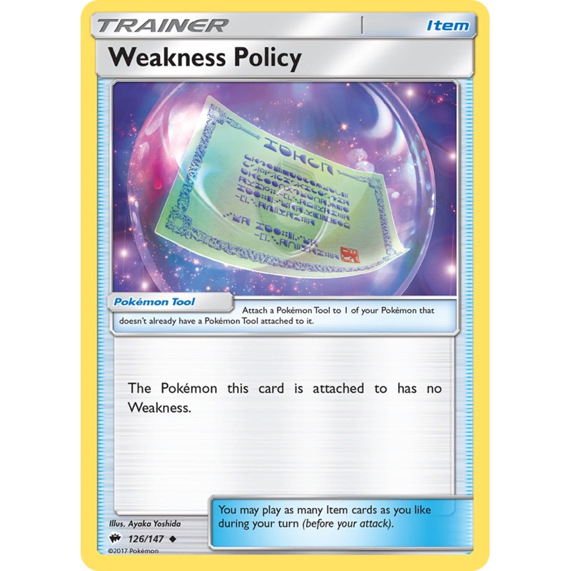Weakness Policy (126/147) [Sun & Moon: Burning Shadows]