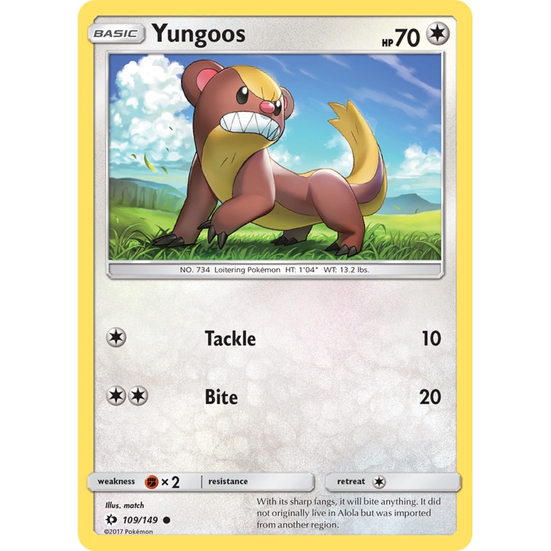 Yungoos (109/149) [Sun & Moon: Base Set]