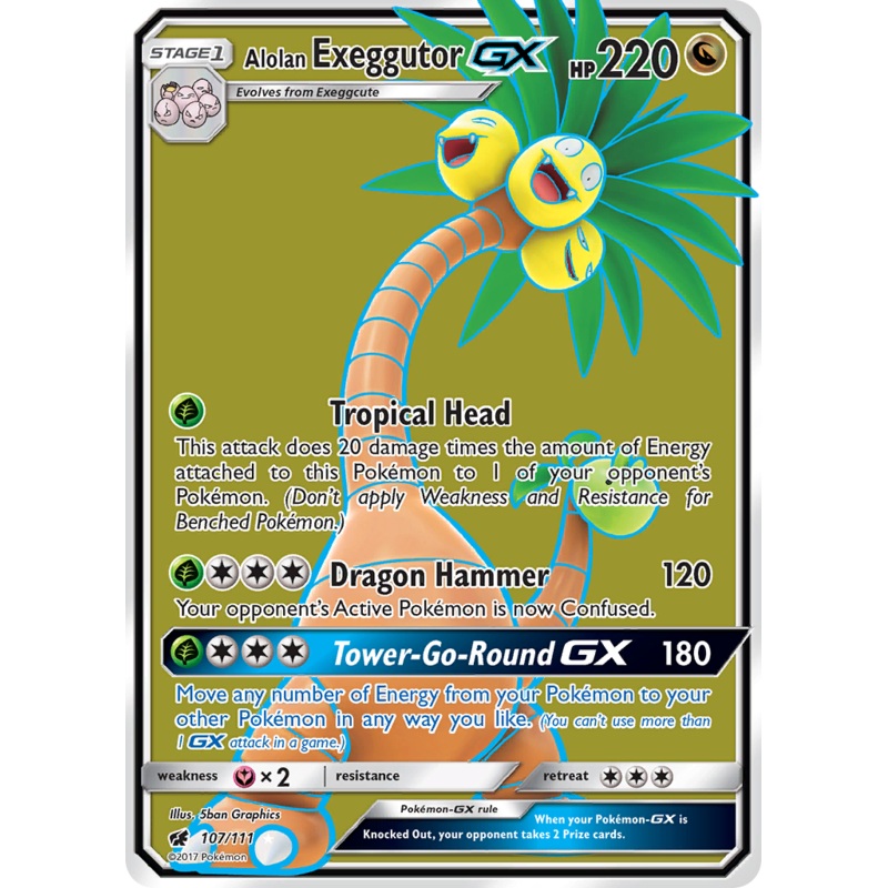 Alolan Exeggutor GX (107/111) [Sun & Moon: Crimson Invasion]