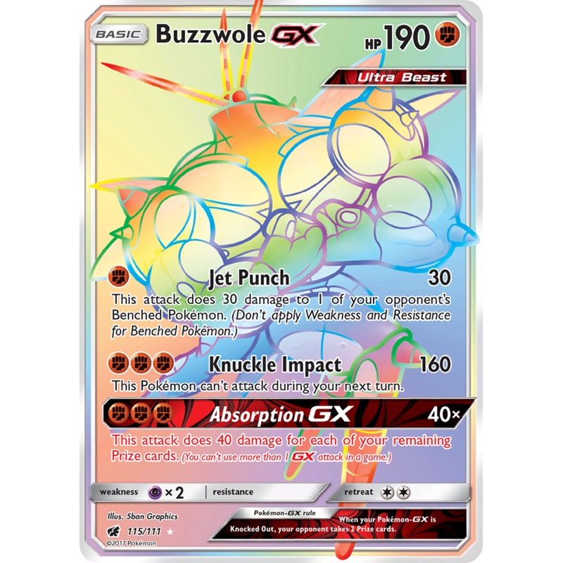 Buzzwole GX (115/111) [Sun & Moon: Crimson Invasion]
