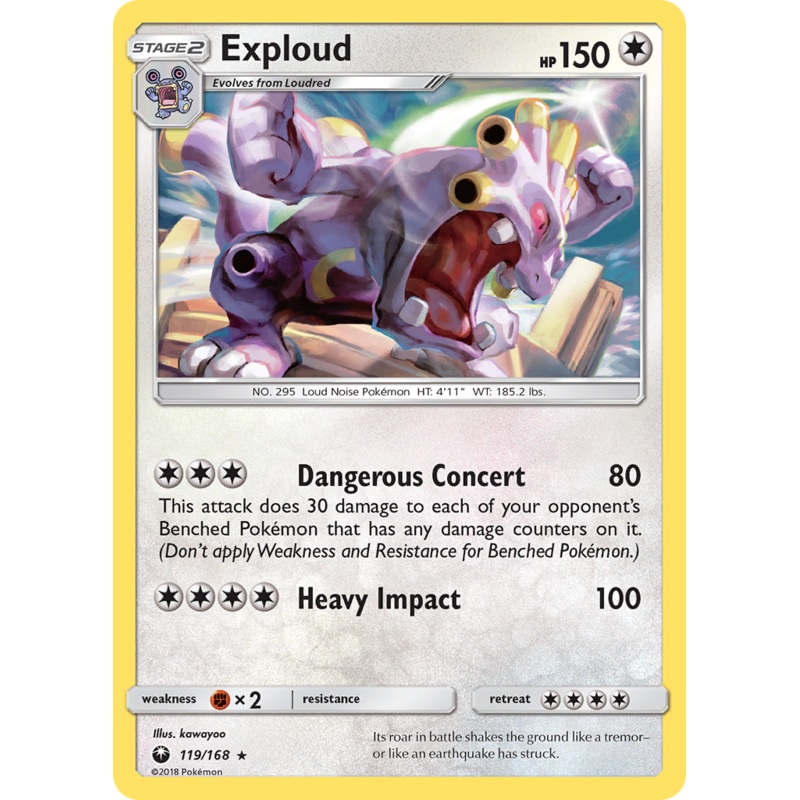 Exploud (119/168) [Sun & Moon: Celestial Storm]