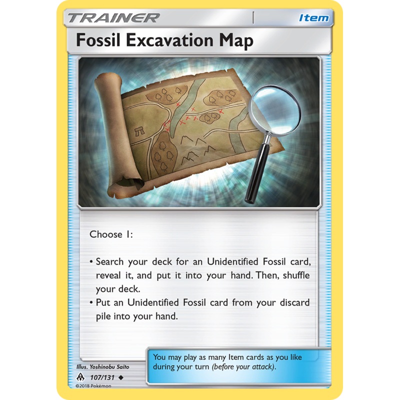 Fossil Excavation Map (107/131) [Sun & Moon: Forbidden Light]