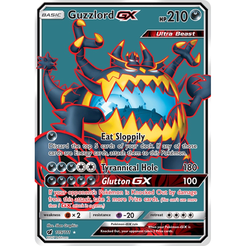 Guzzlord GX (105/111) [Sun & Moon: Crimson Invasion]