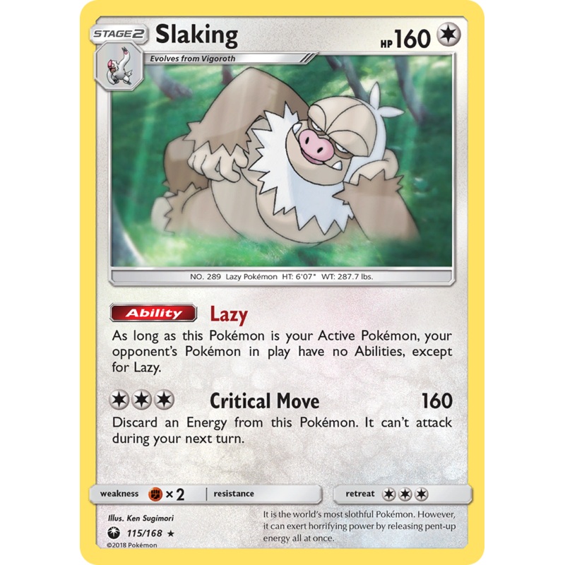 Slaking (115/168) [Sun & Moon: Celestial Storm]