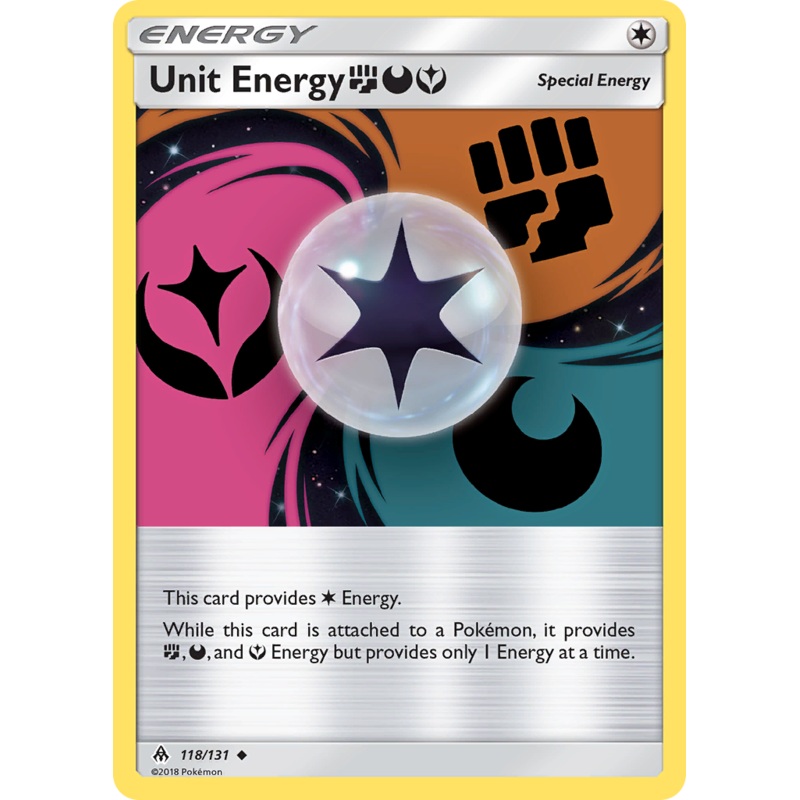 Unit Energy (118/131) (Fighting, Darkness, Fairy) [Sun & Moon: Forbidden Light]