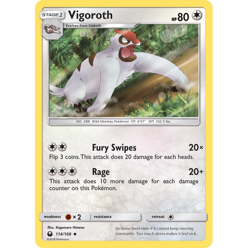 Vigoroth (114/168) [Sun & Moon: Celestial Storm]