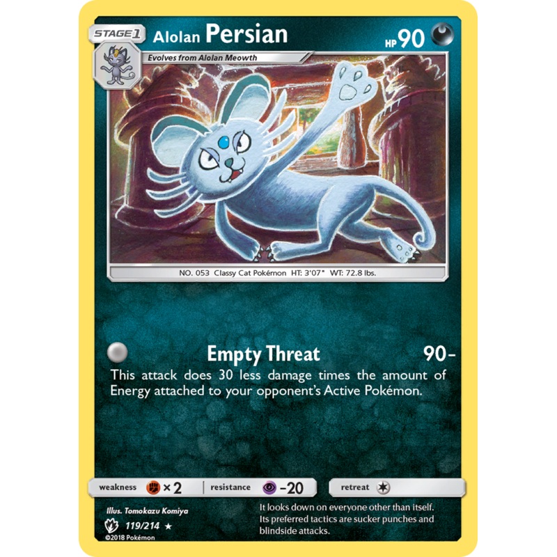 Alolan Persian (119/214) [Sun & Moon: Lost Thunder]