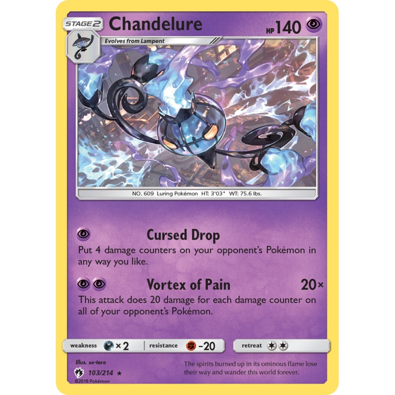 Chandelure (103/214) [Sun & Moon: Lost Thunder]