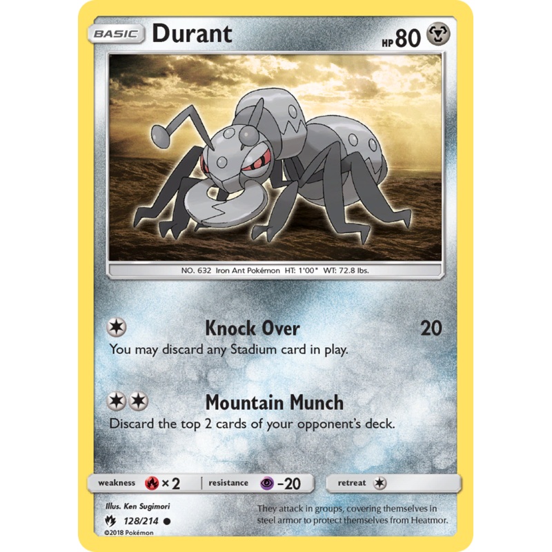 Durant (128/214) [Sun & Moon: Lost Thunder]