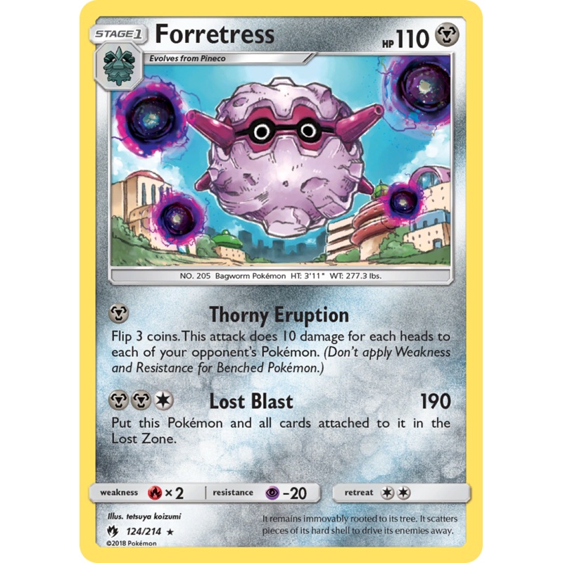 Forretress (124/214) [Sun & Moon: Lost Thunder]