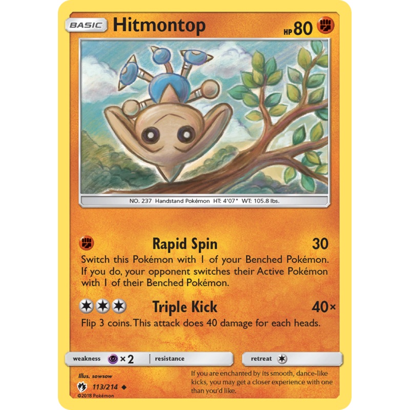 Hitmontop (113/214) [Sun & Moon: Lost Thunder]