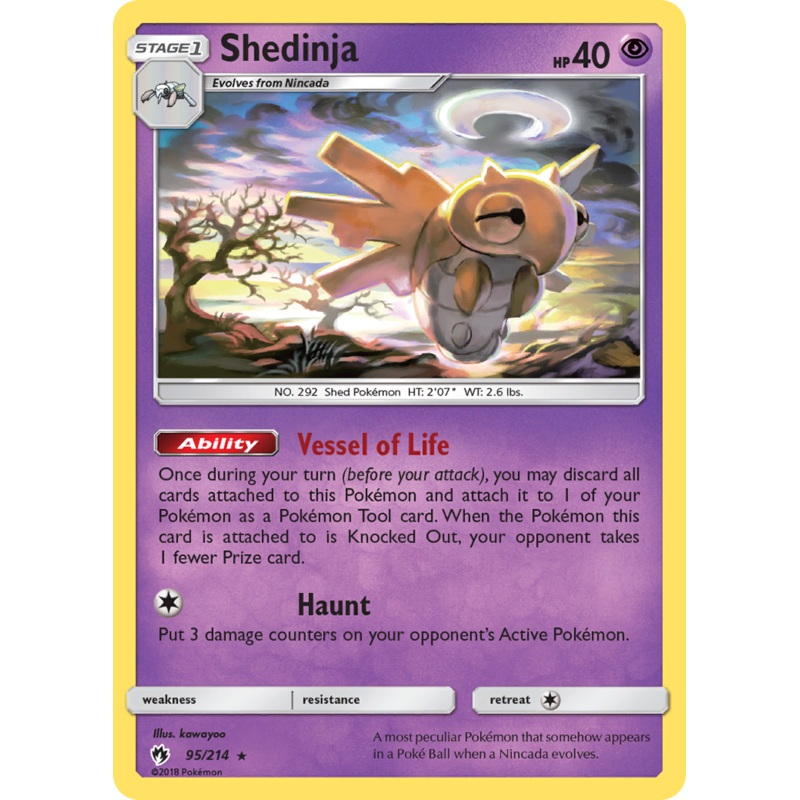 Shedinja (95/214) [Sun & Moon: Lost Thunder]