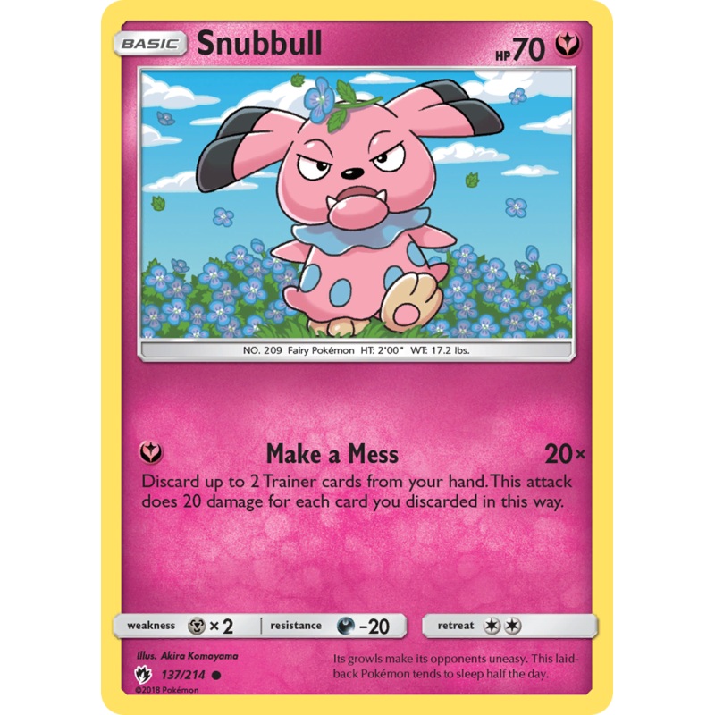 Snubbull (137/214) [Sun & Moon: Lost Thunder]