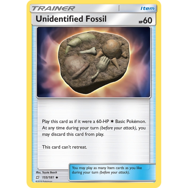 Unidentified Fossil (155/181) [Sun & Moon: Team Up]
