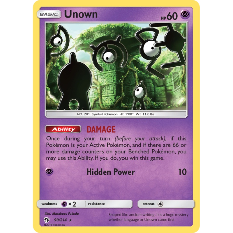 Unown (90/214) [Sun & Moon: Lost Thunder]