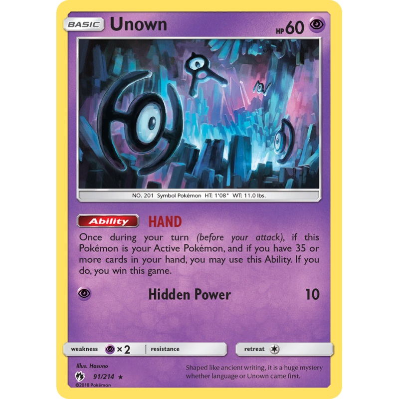 Unown (91/214) [Sun & Moon: Lost Thunder]