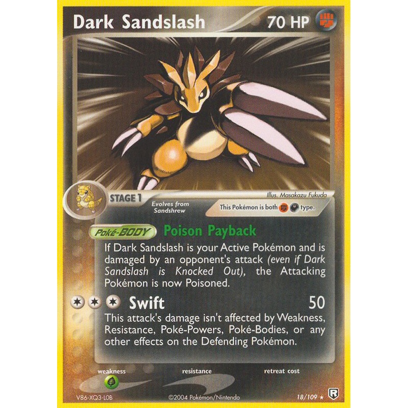 Dark Sandslash (18/109) [EX: Team Rocket Returns]
