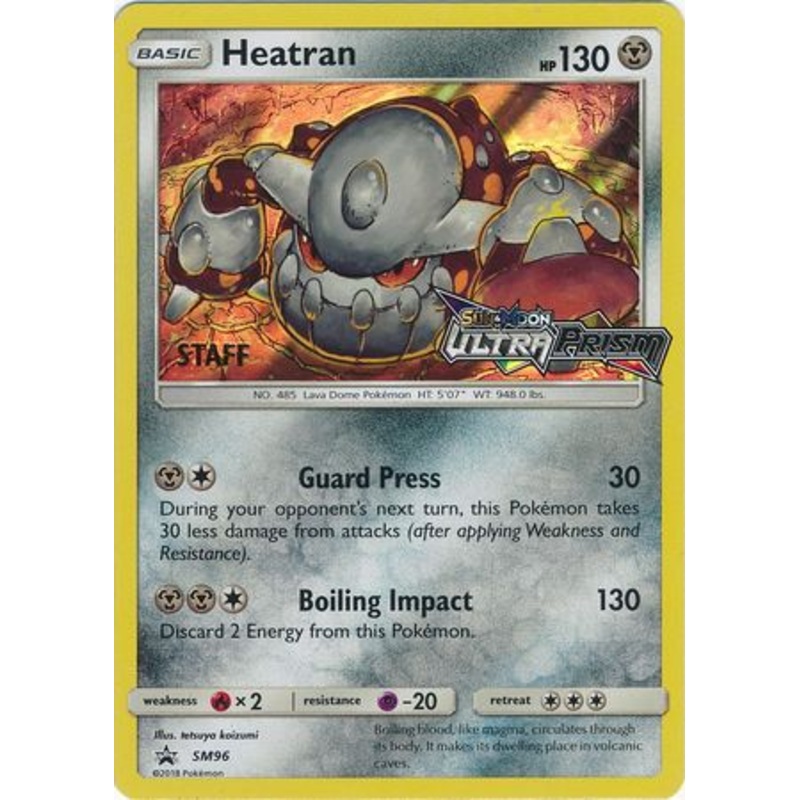 Heatran (SM96) (Staff Prerelease Promo) [Sun & Moon: Black Star Promos]
