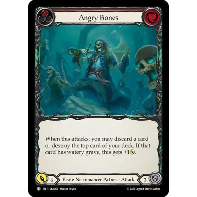 Angry Bones (Red) [SEA062] (High Seas)  Rainbow Foil