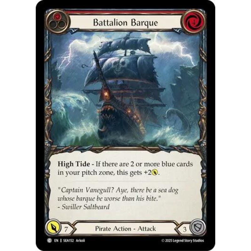 Battalion Barque (Red) [SEA152] (High Seas)