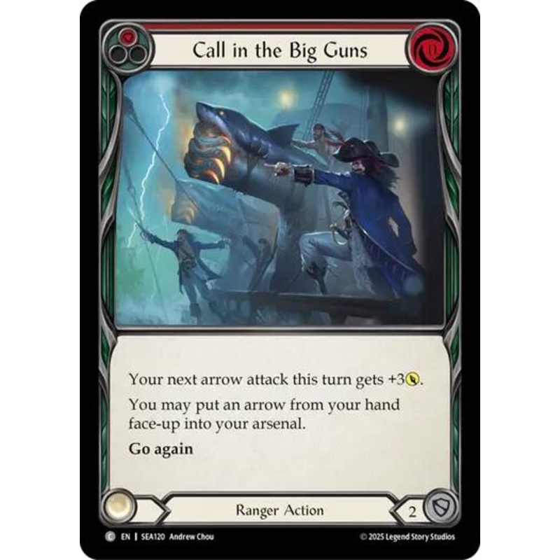 Call in the Big Guns (Red) [SEA120] (High Seas)  Rainbow Foil