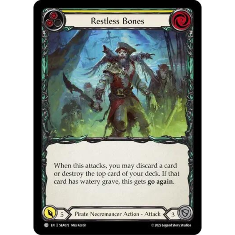 Restless Bones (Yellow) [SEA072] (High Seas)