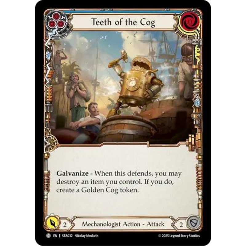 Teeth of the Cog (Blue) [SEA032] (High Seas)  Rainbow Foil