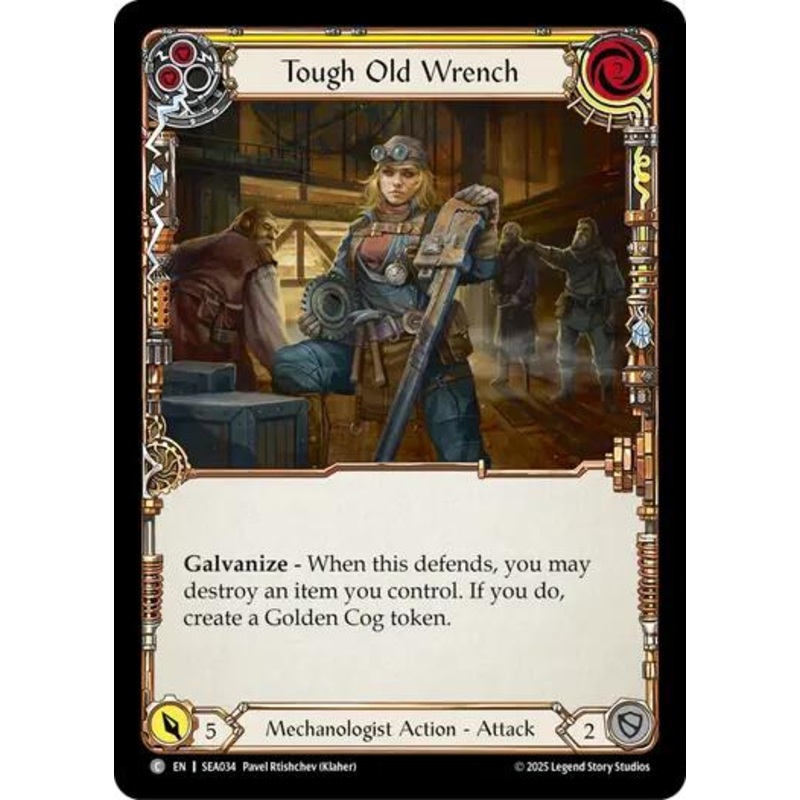 Tough Old Wrench (Yellow) [SEA034] (High Seas)