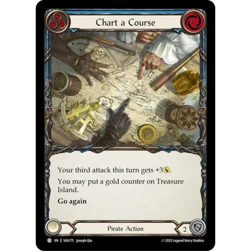 Chart a Course (Blue) [SEA175] (High Seas)  Rainbow Foil