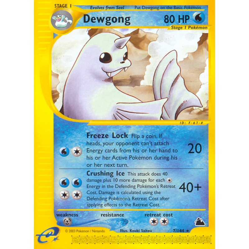 Dewgong (7/144) [Skyridge]