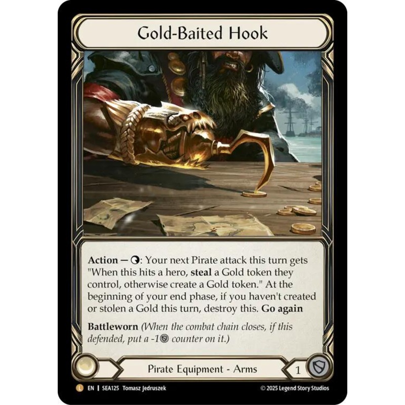 Gold-Baited Hook (Cold Foil) [SEA125] (High Seas)  Cold Foil