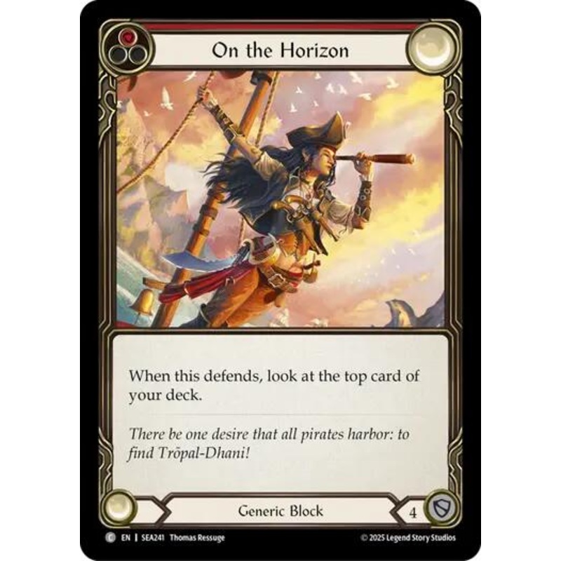 On the Horizon (Red) [SEA241] (High Seas)  Rainbow Foil