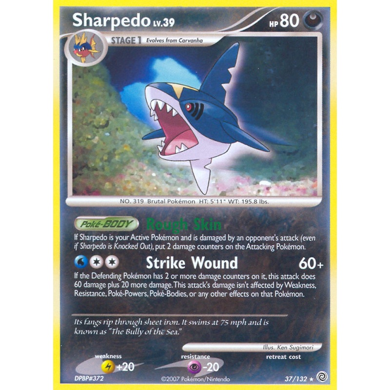 Sharpedo (37/132) [Diamond & Pearl: Secret Wonders]