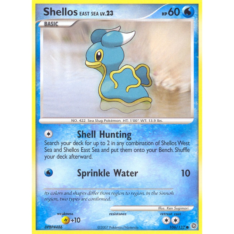 Shellos East Sea (106/132) [Diamond & Pearl: Secret Wonders]